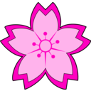 download Sakura clipart image with 315 hue color