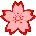 download Sakura clipart image with 0 hue color