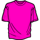 download T Shirt Red clipart image with 315 hue color