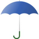 download Green Umbrella clipart image with 90 hue color