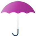 download Green Umbrella clipart image with 180 hue color
