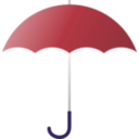download Green Umbrella clipart image with 225 hue color