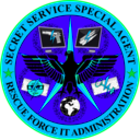 download Secret Service Special Agent Rescue Force It Administration Badge clipart image with 135 hue color