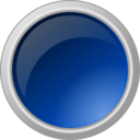 Glossy Blue Button