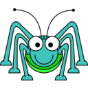 download Cartoon Grasshopper clipart image with 90 hue color