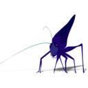 download Grasshopper With Shadow clipart image with 135 hue color