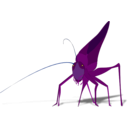 download Grasshopper With Shadow clipart image with 180 hue color