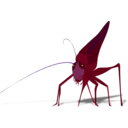 download Grasshopper With Shadow clipart image with 225 hue color