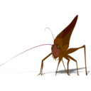 download Grasshopper With Shadow clipart image with 270 hue color