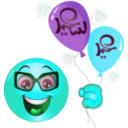 download Boy Balloons Smiley Emoticon clipart image with 135 hue color
