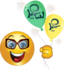Boy Balloons Smiley Emoticon