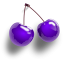 download Cherries clipart image with 270 hue color