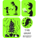 download Xmas Spirit clipart image with 90 hue color
