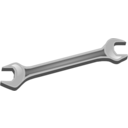download Wrench clipart image with 225 hue color