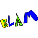 download Blam clipart image with 0 hue color