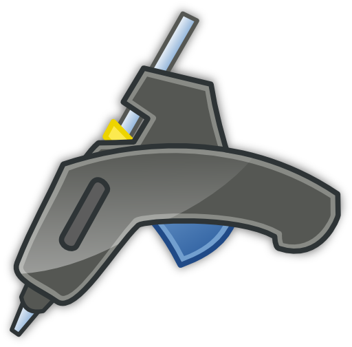 Glue Gun Tango Icon With Shadow