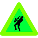 download Caution Jazz clipart image with 90 hue color