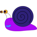 download Snail clipart image with 225 hue color