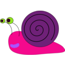 download Snail clipart image with 270 hue color