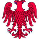 download Aguila Bicefala Sinople Linguada Y Lampasada De Gules clipart image with 225 hue color