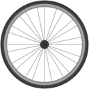 download Bikewheel clipart image with 135 hue color