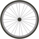 download Bikewheel clipart image with 225 hue color