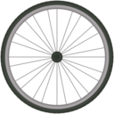 download Bikewheel clipart image with 270 hue color