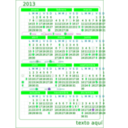 download Calendario 2013 Calendar V 2 clipart image with 90 hue color