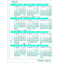 download Calendario 2013 Calendar V 2 clipart image with 135 hue color