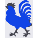 download Rooster clipart image with 225 hue color