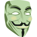 download Guy Fawkes Mask 3d clipart image with 45 hue color