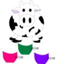 download Vaca clipart image with 270 hue color