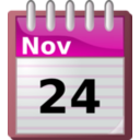 download Spiral Calendar clipart image with 315 hue color