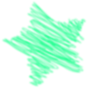 download Crayon Star clipart image with 90 hue color