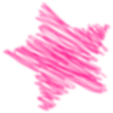 download Crayon Star clipart image with 270 hue color