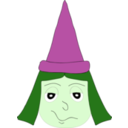 download Witch clipart image with 90 hue color
