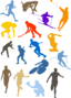 Silhouette Sport Disciplines Set