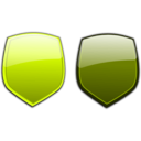 download Glossy Shields 7 clipart image with 45 hue color