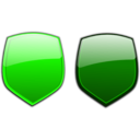 download Glossy Shields 7 clipart image with 90 hue color
