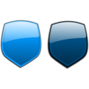 download Glossy Shields 7 clipart image with 180 hue color