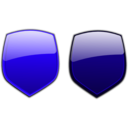 download Glossy Shields 7 clipart image with 225 hue color