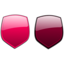 download Glossy Shields 7 clipart image with 315 hue color