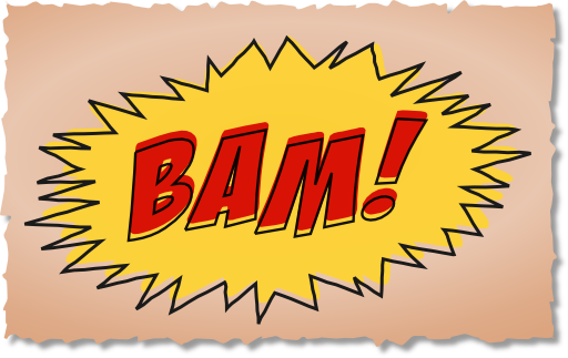 Bam Comic Book Sound Effect