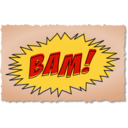 download Bam Comic Book Sound Effect clipart image with 0 hue color