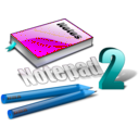 download Notepad Icon clipart image with 180 hue color