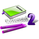 download Notepad Icon clipart image with 270 hue color