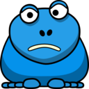 download Cartoon Frog clipart image with 90 hue color