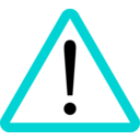 download Warning clipart image with 180 hue color