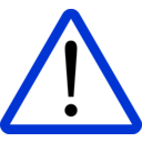 download Warning clipart image with 225 hue color