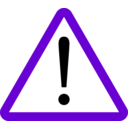 download Warning clipart image with 270 hue color